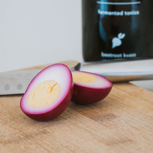 Beet Kvass Pickled Eggs