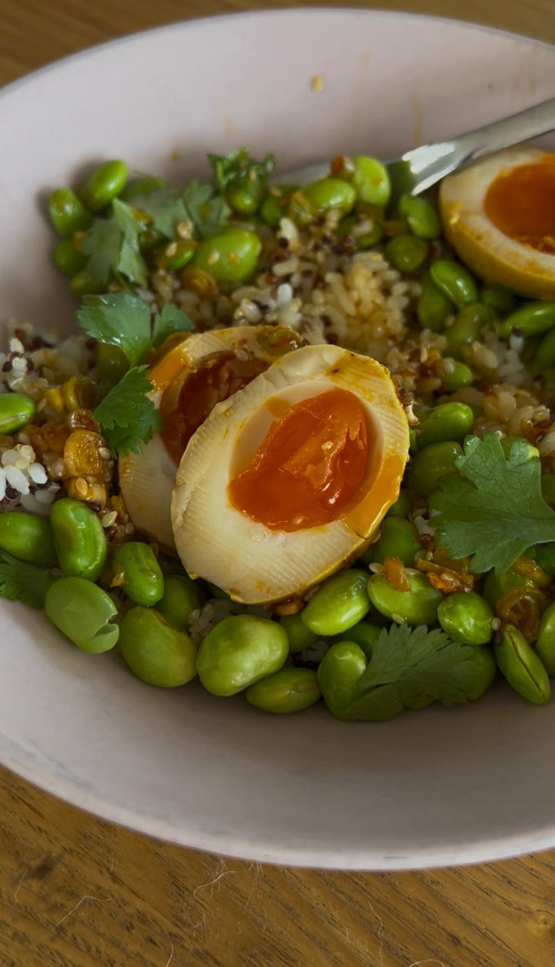 Jammy Turmeric Kvass Eggs (Our New Fridge Staple)